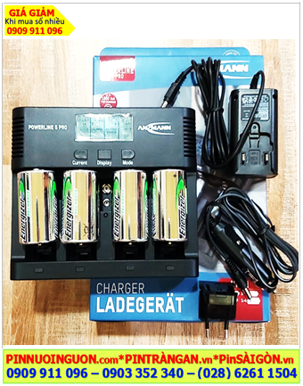 Ansman Powerline 5Pro _Bộ sạc pin Powerline 5Pro kèm 4 pin sạc C Energizer NH35-BP2 (C2500mAh 1.2v)